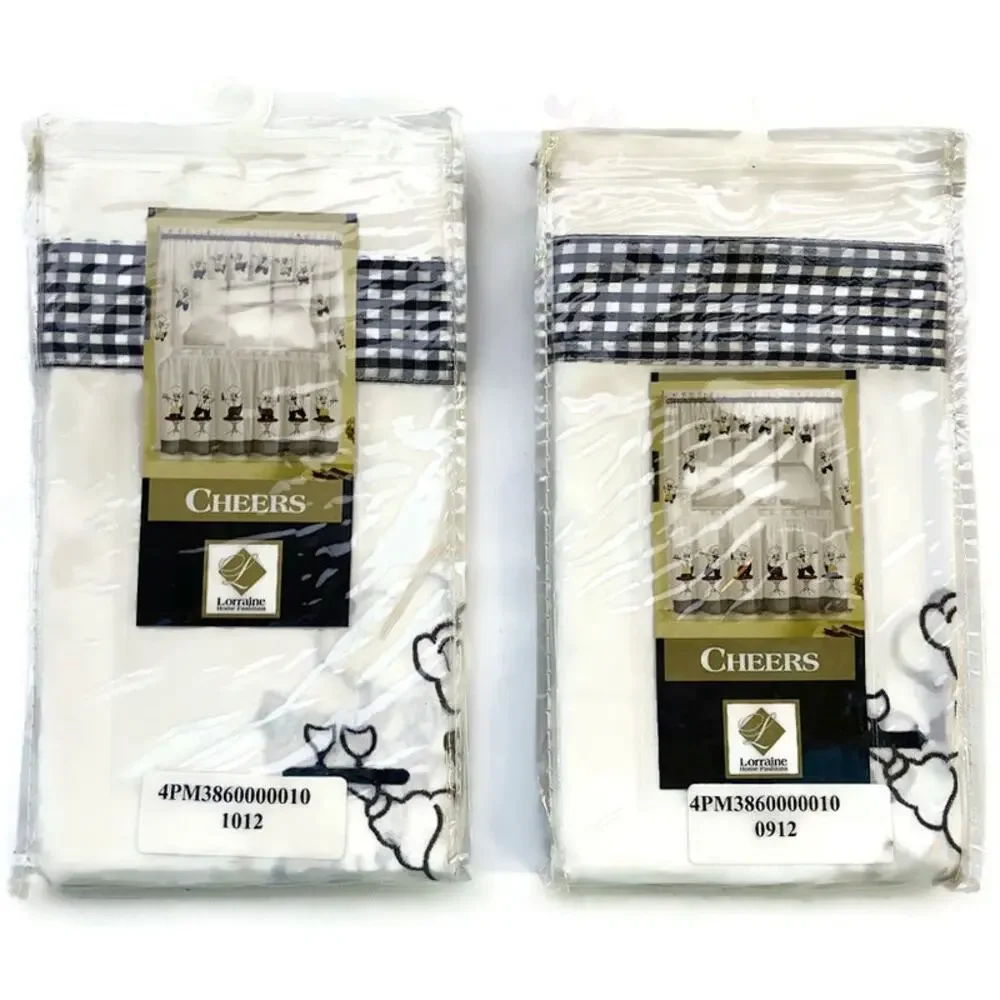 Lorraine Home Fashions Window Valance Set of 2 Cheers Design #337 60